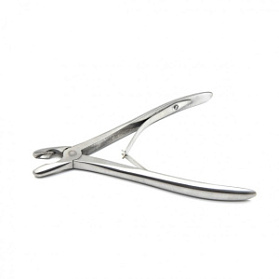 Щипцы-кусачки костные с круглыми губками изогнутые