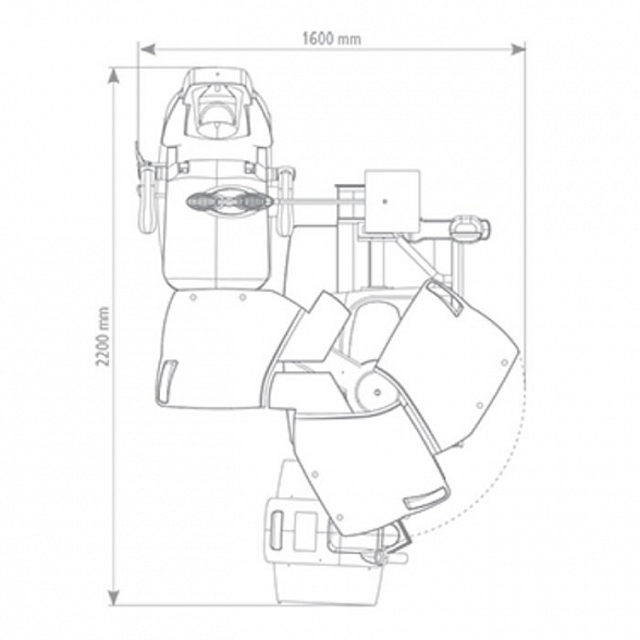 Рабочее место врача офтальмолога модель 10.330.00 Meccanottica Mazza