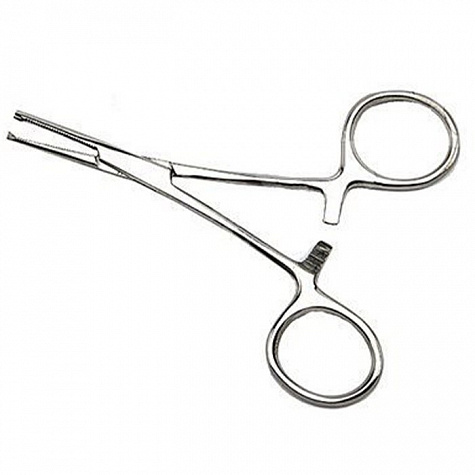 Зажим кровоостанавливающий глазной прямой с зубом 84 мм ПТО Медтехника