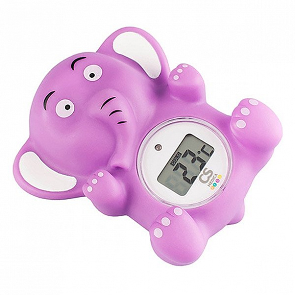 Термометр для измерения температуры воды и воздуха KIDS CS-81е CS Меdica, для купания малыша, безопасное измерение, индикация низкой и высокой температуры