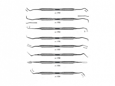 Набор для снятия зубных отложений (8 инстр) (Арт. 1700)