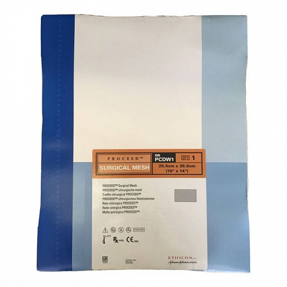 Ethicon ПРОСИД хирургическая сетка прямоугольная 25 х 35,5 см PCDW1