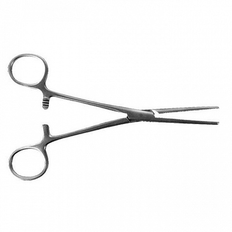 Зажим артериальный прямой Пеана, 166 мм (блестящие)