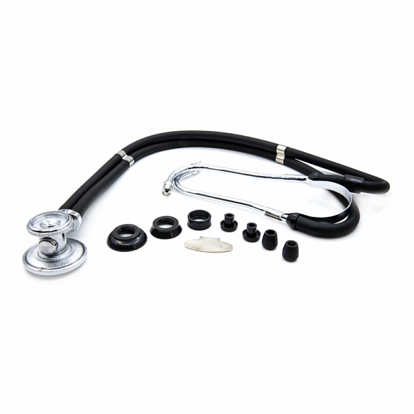 Медицинский стетоскоп Раппопорта 04-АМ602 ВК, черный, AMRUS