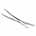 Зажим кровоостанавливающий 1х2-зубый зубчатый изогнутый №2 ПТО Медтехника