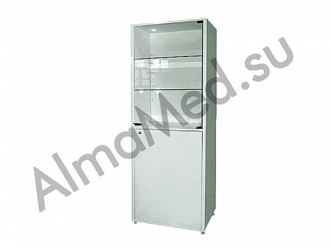 Шкаф металлический двухсекционный однодверный МСК-646-02, Россия