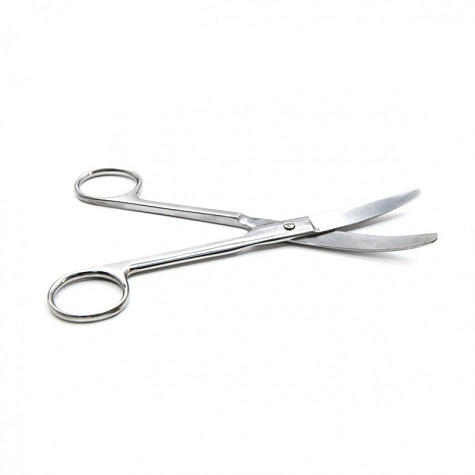 Ножницы тупоконечные, вертикально-изогнутые, 170 мм, Surgiwell