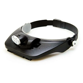 Налобная лупа MG81001-3LED с подсветкой (Лупа 81001-3Led)