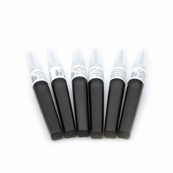 Игла двухсторонняя 22G*1 1/2 с прозрачной камерой 1,5см, черная (50 шт/уп)