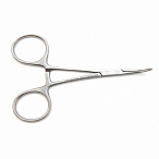 Зажим кровоостанавливающий зубчатый изогнутый 10 см Mikro-Mosquito Surgicon