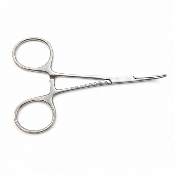 Зажим кровоостанавливающий зубчатый изогнутый 10 см Mikro-Mosquito Surgicon