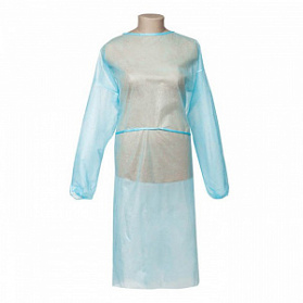 Халат одноразовый хирургический нестерильный, рукав на резинке