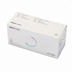 Шовный материал WEGO PGLA 2-0 (3) 75 см, колющая игла 4/8 22 мм, Фиолетовый