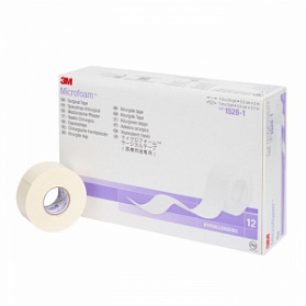 Microfoam 2,5смх 5м- гипоаллергенный хирургический пластырь из микрогубчатого материала 3M