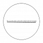 Стекло сменное со шкалой измерения для луп Precision scale magnifiers