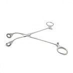 Щипцы геморроидальные окончатые изогнутые 215 мм