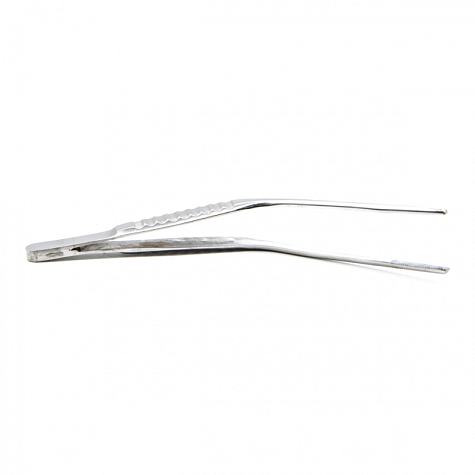 Пинцет ушной горизонтально-изогнутый, анатомический, 100 мм. Surgiwell