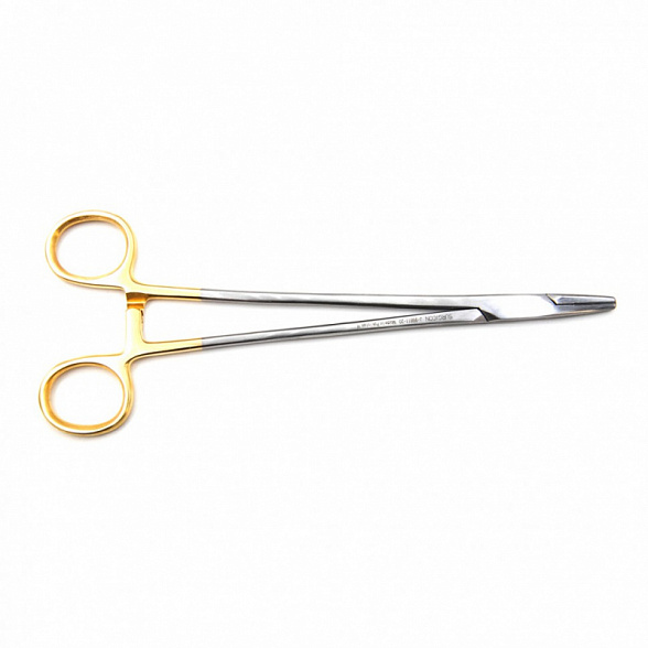 Иглодержатель общехирургический с твердосплавными пластинами 200мм