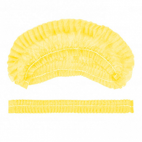 Шапочка типа шарлотта одноразовая (12г/кв.м, желтый)