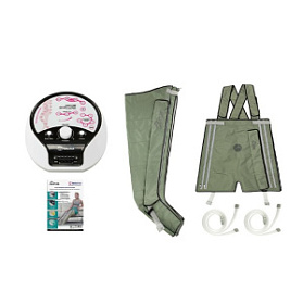 WelbuTech Seven Liner Zam Luxury Аппарат для лимфодренажа, прессотерапии, массажа (манжеты для ног, новый тип стопы + шорты), размер XL