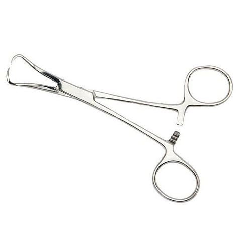 Зажим с кремальерой для операционного белья, 130 мм ПТО Медтехника