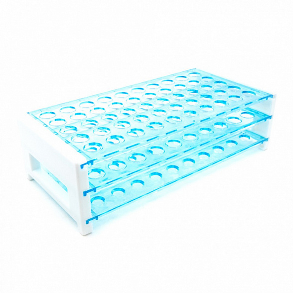 Штатив для пробирок 50 гнезд, d=13 мм, ПП