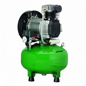 KD 224 B - безмасляный компрессор для двух стоматологических установок, без осушителя, с кожухом, с ресивером 24 л (100 л/мин)