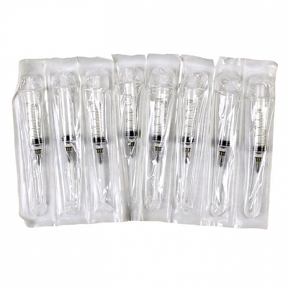 Шприц 5 мл. (3-х) SFM, одноразовый стерилизованный с надетой иглой 0,70 х 40 - 22G, 10 шт