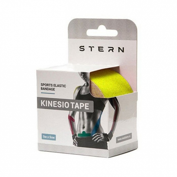 Лента эластичная Кинезио тейп (Kinesio Tape) 5 см Х 5 м (Зеленый)
