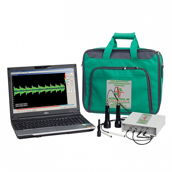 Эхоэнцефалограф двуканальный компьютеризированный в стационарном компьютерном корпусе. Прибор диагностический ультразвуковой медицинский «Комплексмед» исполнение 3.1