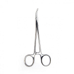 Зажим кровоостанавливающий "Москито", изогнутый по ребру, 160 мм. Surgiwell