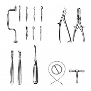 Набор инструментов нейрохирургический большой ПТО Медтехника