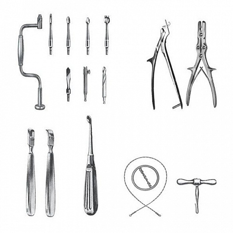 Набор инструментов нейрохирургический большой ПТО Медтехника