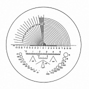 Стекло сменное со шкалой измерения для луп Eschenbach Precision scale magnifiers 115203
