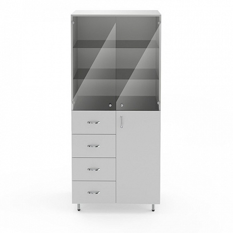 Двухсекционный шкаф для лабораторной посуды НВ-800 ШП