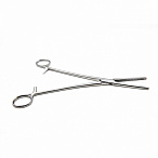 Зажим гинекологический к/о зубчатый прямой №3 220 мм