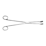 Щипцы д/удаления пл.яйца, с кремал. прямые с шириной губок 14 мм, 260 мм