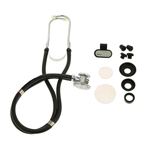 Медицинский стетоскоп Раппопорта 04-АМ602 ВК, черный, AMRUS