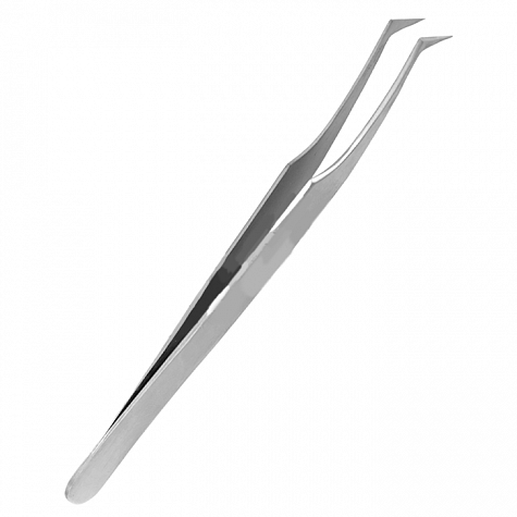 Косметологический инструмент пинцет PT-600-D острый с углом Metzger