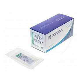 Материалы хирургические нерассасывающиеся шовные стерильные,КАПРОН (полиамид) MР 3 (USP 2-0), 90см, крученый неокрашенный нерассасывающийся, 20 шт/уп Материалы хирургические нерассасывающиеся шовные стерильные,КАПРОН (полиамид) MР 3 (USP 2-0), 90см, крученый неокрашенный нерассасывающийся, 20 шт/уп