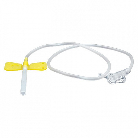 Устройство для вливания в малые вены - игла-бабочка LUER LOCK 20G (0,90х19мм) SFM 20G, 100 шт/уп