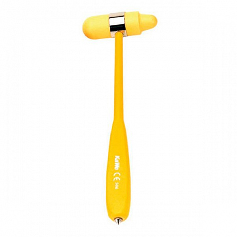 Неврологический молоточек КОЛОРОФЛЕКС большой 110г, жёлтый, KaWe