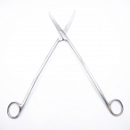 Ножницы для глубоких полостей с двойным изгибом, 300мм (н-130s)