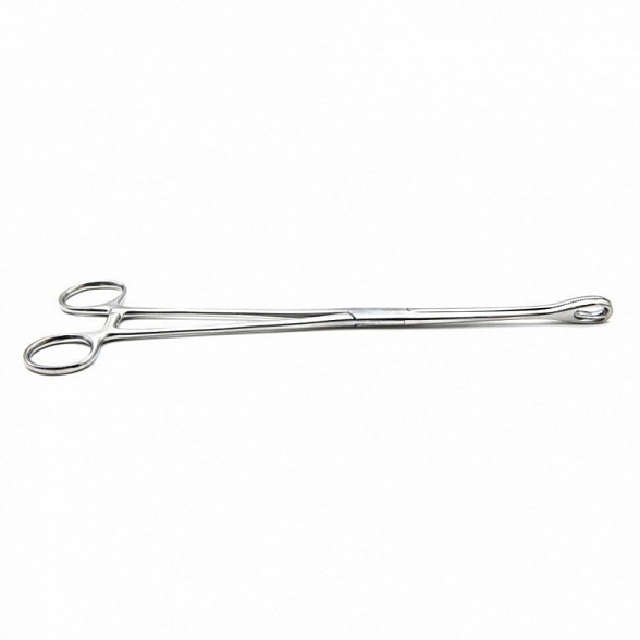 Щипцы для удаления плодного яйца с кремальерой, прямые, с шириной губок 12 мм, 260 мм. Surgiwell