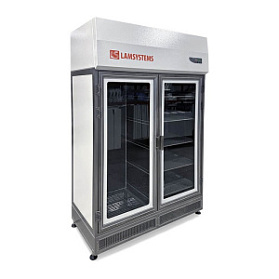 Шкаф стерильного хранения с распашными дверями для фармацевтических производств (КД 442.120.33, штанга и 5 полок)