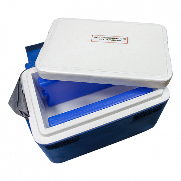 Термоконтейнер переносной для кратковременного хранения крови и кровезаменителей ТМ2-01 -"МОКА" горизонтальный