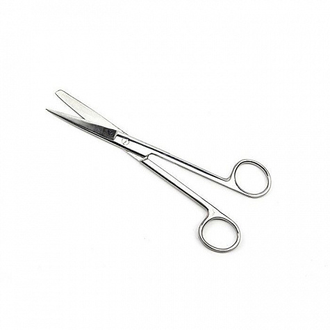 Ножницы с одним острым концом прямые, 170 мм ПТО Медтехника