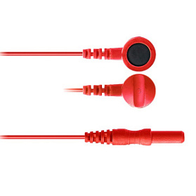 Электрод ЭЭГ чашечковый с кабелем отведения ЭВП (красный, 1 м)