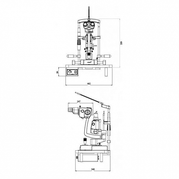 Щелевая лампа Labomed eVO 300 со встроенным делителем луча