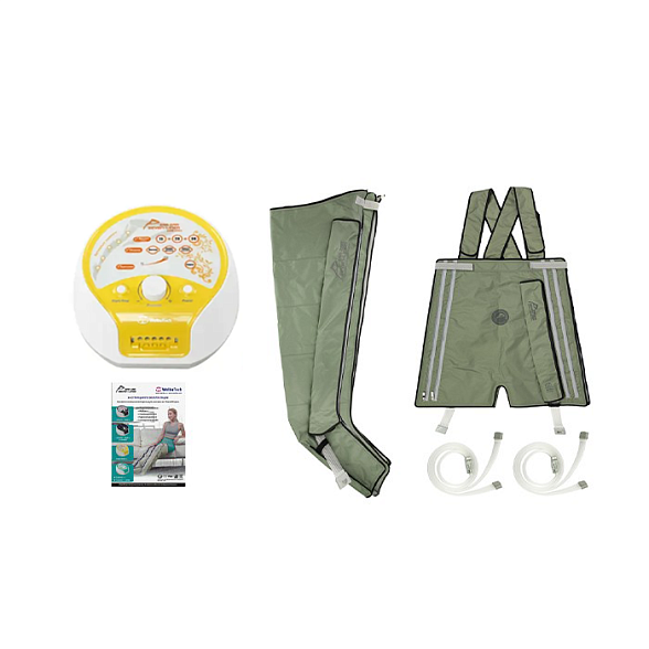 WelbuTech Seven Liner Zam-200 Аппарат для лимфодренажа, прессотерапии, массажа (манжеты для ног, новый тип стопы + шорты), размер L